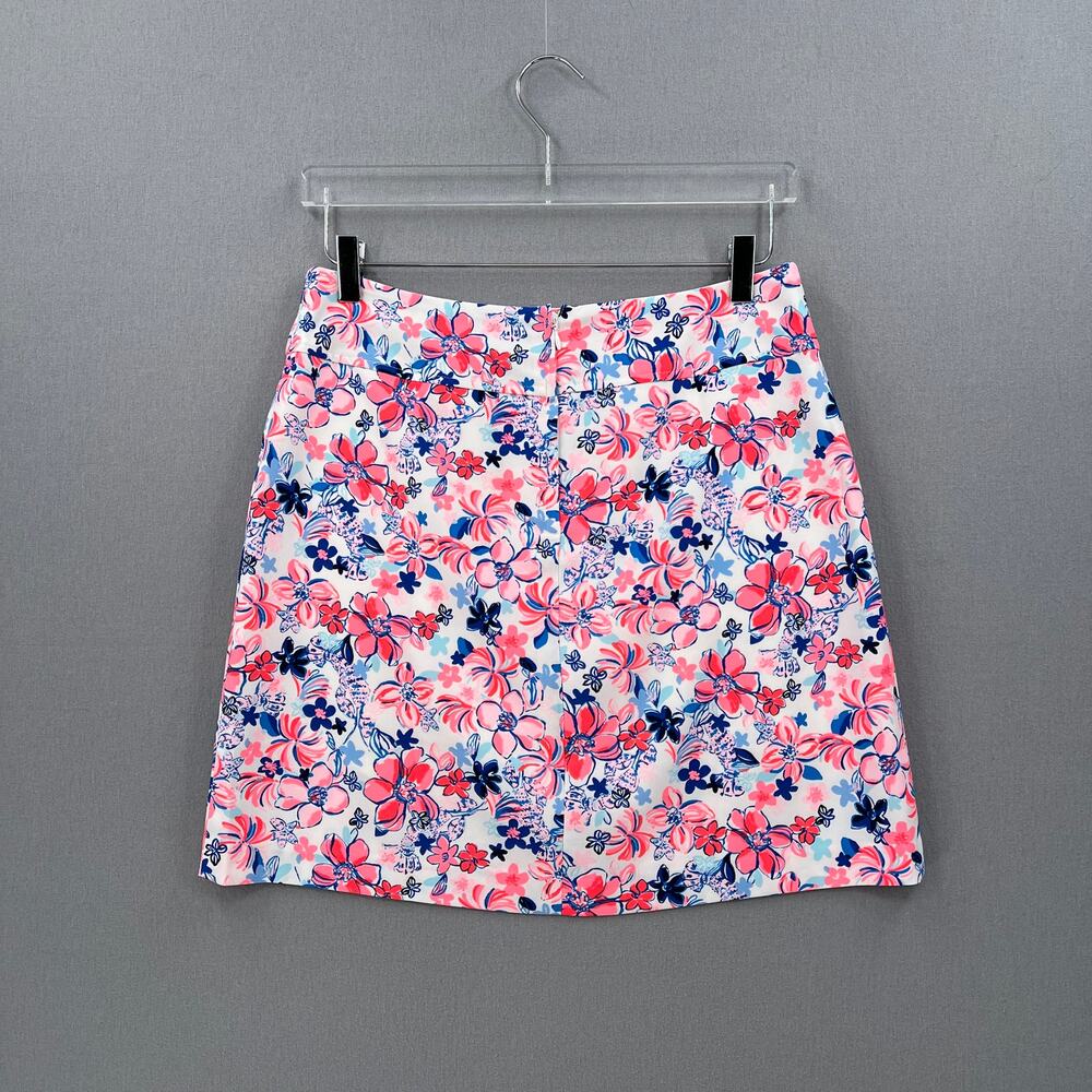 LILLY PULITZER Jonas High Waist Skort Womens 8 Resort White Party Like a Lobstar - Picture 6 of 16